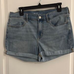 Old Navy Blue Jean Shorts Mid-Rise Casual